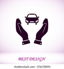 Pictograph of car icon