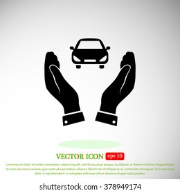 Pictograph of car icon