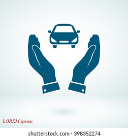 Pictograph of car icon