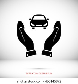 Pictograph of car icon