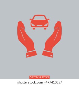 Pictograph of car icon, vector best flat icon, EPS