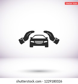 Pictograph of car. icon. Vector Eps 10