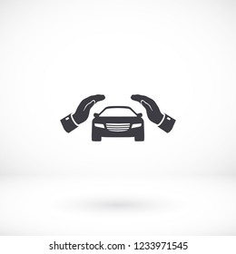 Pictograph of car. icon. Vector Eps 10