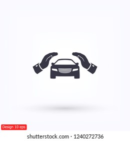 Pictograph of car. icon. Vector Eps 10