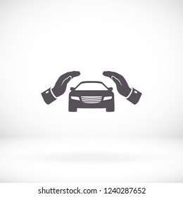 Pictograph of car. icon. Vector Eps 10