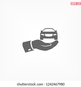 Pictograph of car. icon. Vector Eps 10