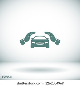 Pictograph of car. icon. Vector Eps 10
