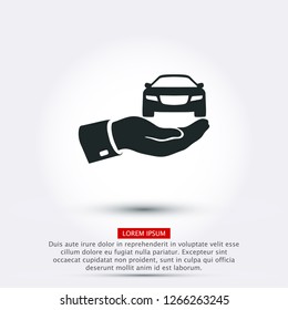 Pictograph of car. icon. Vector Eps 10
