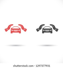 Pictograph of car. icon. Vector Eps 10