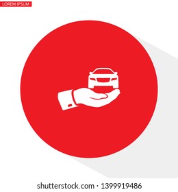 Pictograph of car. icon. Vector Eps 10. Lorem Ipsum Flat Design 
