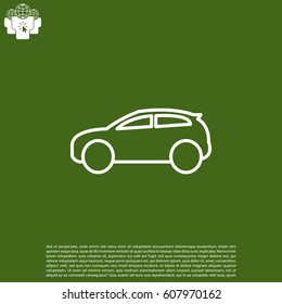 Pictograph of car. vector illustration