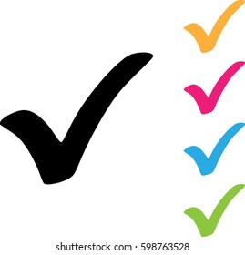 Pictograph of check mark