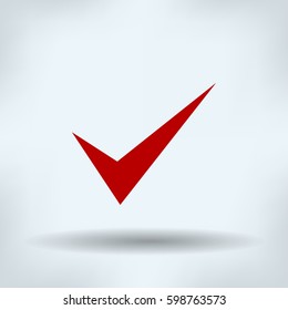 Pictograph of check mark