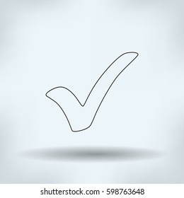 Pictograph of check mark