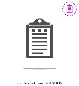 Pictograph of checklist