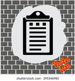 Pictograph of checklist