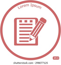 Pictograph of checklist