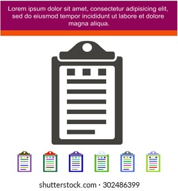 Pictograph of checklist