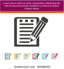 Pictograph of checklist