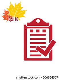 Pictograph of checklist