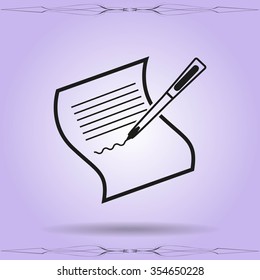 Pictograph of checklist