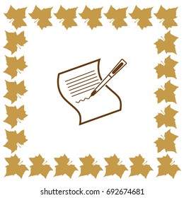 Pictograph of checklist