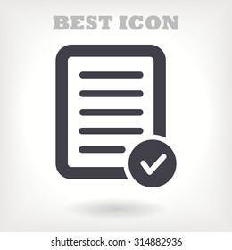 Pictograph of checklist .VECTOR ICON 10 eps