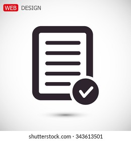 Pictograph of checklist .VECTOR ICON 10 eps
