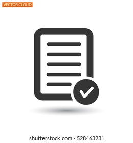 Pictograph of checklist .VECTOR ICON 10 eps