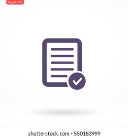 Pictograph of checklist .VECTOR ICON 10 eps
