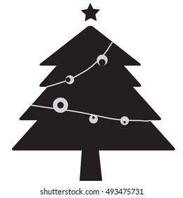 Pictograph of christmas tree
