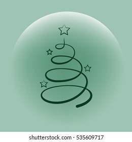 Pictograph of christmas tree