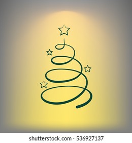 Pictograph of christmas tree