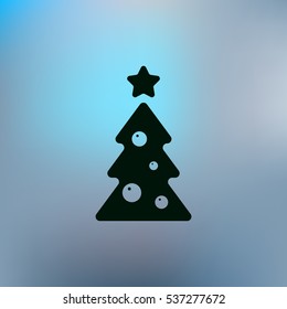 Pictograph of christmas tree