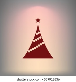 Pictograph of christmas tree