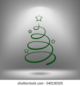 Pictograph of christmas tree