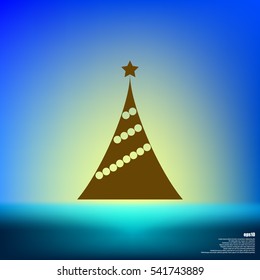 Pictograph of christmas tree