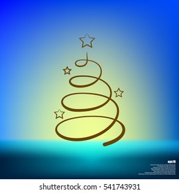Pictograph of christmas tree