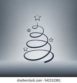 Pictograph of christmas tree