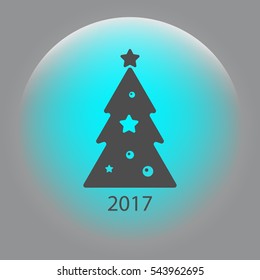 Pictograph of christmas tree