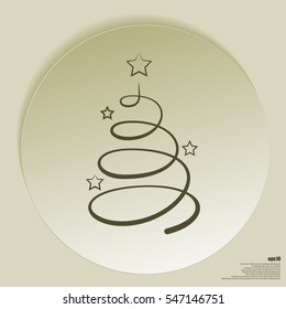 Pictograph of christmas tree