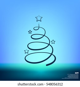 Pictograph of christmas tree
