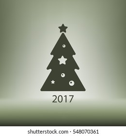 Pictograph of christmas tree