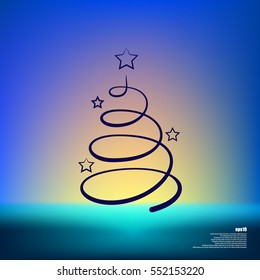 Pictograph of christmas tree