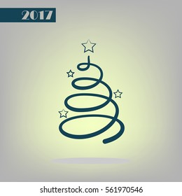 Pictograph of christmas tree