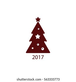 Pictograph of christmas tree