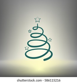 Pictograph of christmas tree