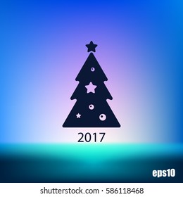 Pictograph of christmas tree