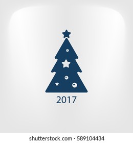 Pictograph of christmas tree