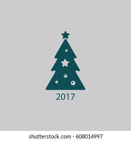 Pictograph of christmas tree